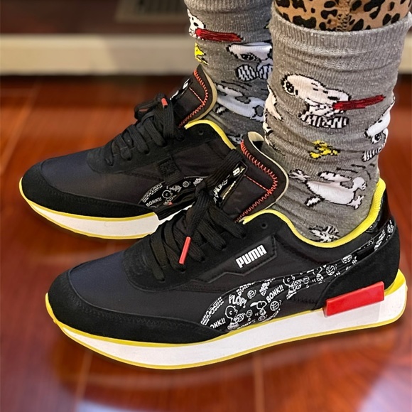 Puma X Future Rider Sneakers Limited Edition sketches of Charlie Brown & Snoopy - Picture 5 of 12